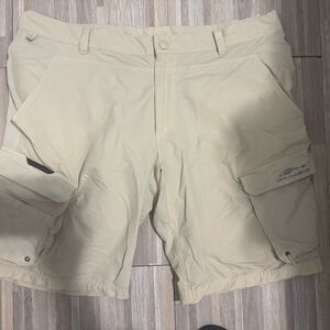Men's Beige Cargo Shorts